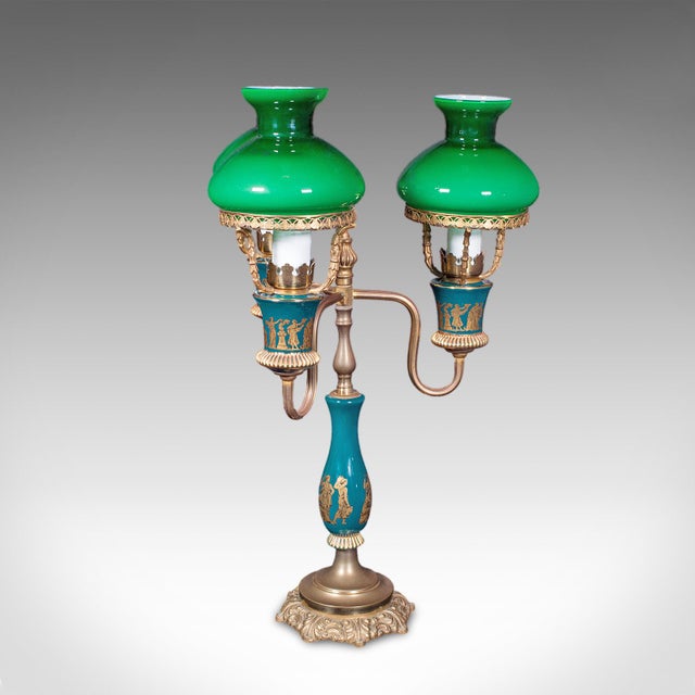 Vintage Three Branch Table Lamp, English, Accent Light, Neoclassical Revival For Sale - Image 6 of 12