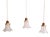 Art Deco Pendant Lights in Clear Glass, 1920s-1930s, Set of 3 For Sale