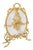 Antique French Rococo Revival Brass Fire Screen, 1800s For Sale
