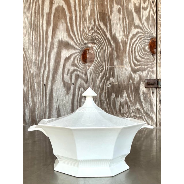 Vintage Boho Ironstone Lidded Casserole For Sale In West Palm - Image 6 of 7