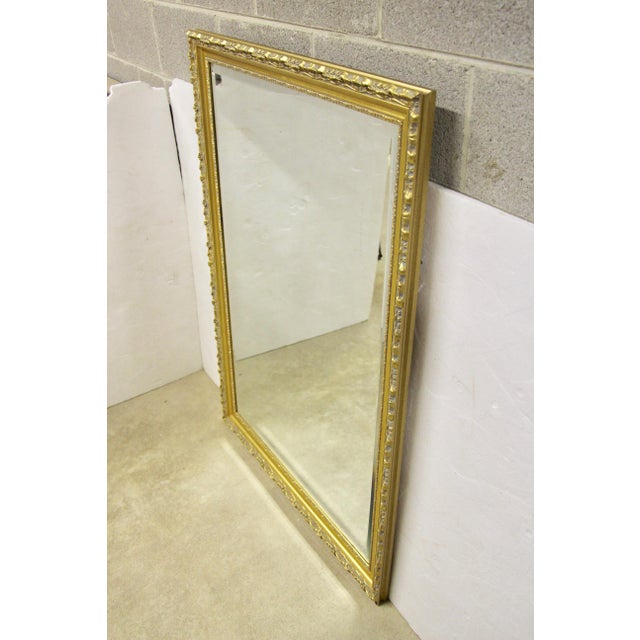 Carolina Mirror Company Gilt Framed Beveled Mirror Chairish