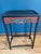 Mid 20th Century Vintage Black & Red Asian Accent Table With Carved and Painted Scenic Panels For Sale - Image 5 of 9