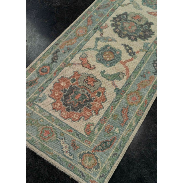 Textile Turkish Oushak Rug 2'3" x 10'2" #20208 For Sale - Image 7 of 8