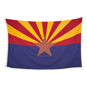 Oversize Vintage Cotton State Flag of Arizona