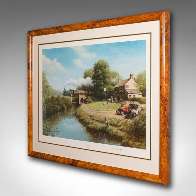 Mid-Century Modern 1990's Vintage Railway Print For Sale - Image 3 of 11