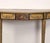 A George III style fancy painted demilune console, circa 1920. This fancy painted style was first done. by Robert Adams in...