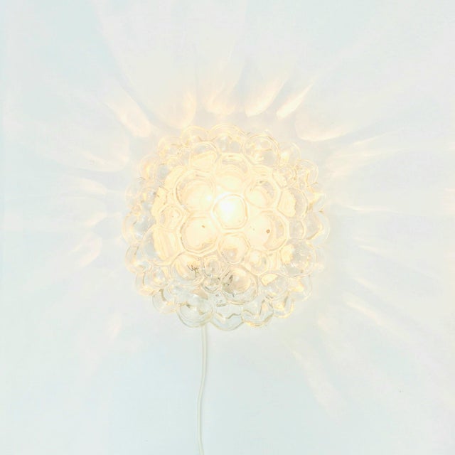 1970s Mid-Century Space Age Bubble Glass Flush Mount by Helena Tynell for Limburg, Germany, 1970s For Sale - Image 5 of 8