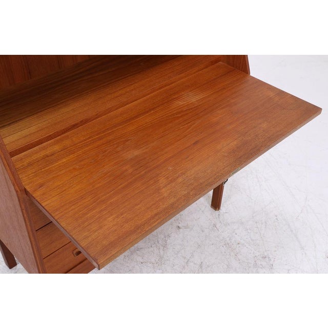 Vintage Danish Secretaire in Teak from Dyrlund For Sale - Image 12 of 18