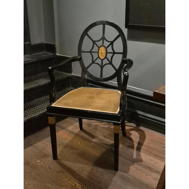 Spiderback Chair in the style of Edwin Lutyens, 1930s-1940s For Sale - Image 9 of 11