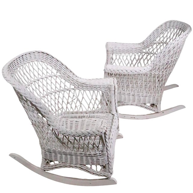 Two Vintage Bar Harbor Rocking Chairs For Sale - Image 10 of 18