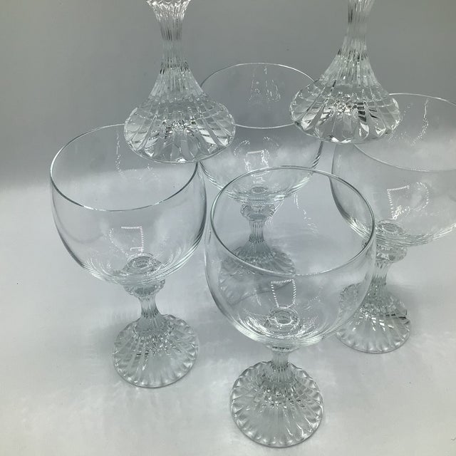 Vintage Mikasa Ritz Crystal Water Goblets-Set of 6 For Sale - Image 11 of 12