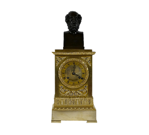 Golden Bronze Clock by A. Destape, 1800s