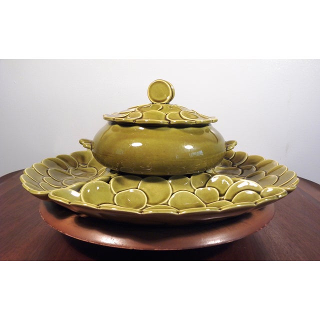 Vintage MidCentury Lazy Susan Set Set of 6 Chairish