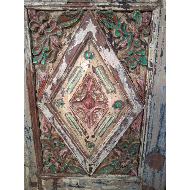 Antique Indian Carved Armoire For Sale - Image 15 of 18