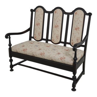 Vintage 1920s William & Mary Style Settee Bench For Sale