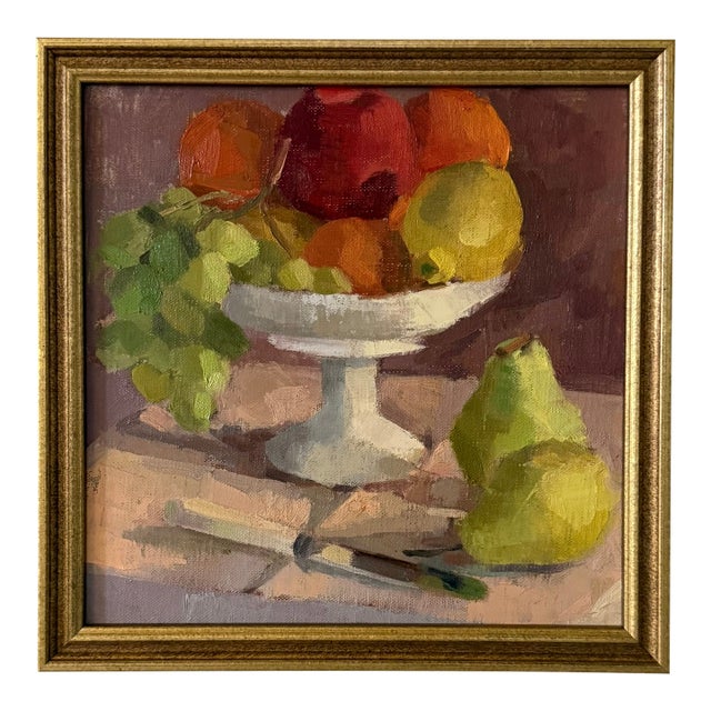 Fruit Baskey Traditional Oil Painting For Sale