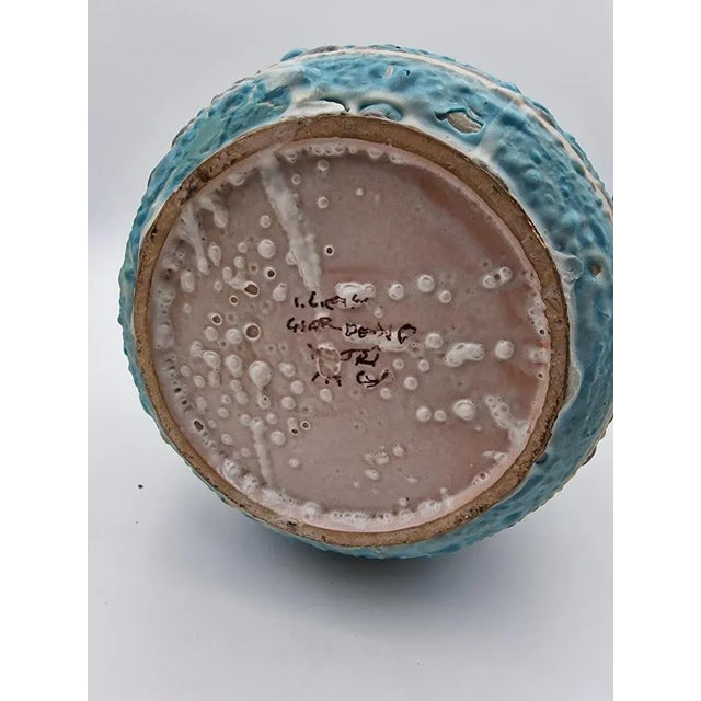 Ceramic Ceramic Vase by CAS Vietri, 1950s For Sale - Image 7 of 8