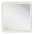 Fleur Home Carnival Gras Square Mirror in Swiss Coffee, 32.5x32.5 For Sale
