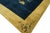 1920s Navy Open Field Art Deco Modern Antique Chinese Peking Knotted Wool Rug For Sale - Image 4 of 9