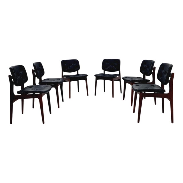 Danish Teak Dining Chairs, 1960s, Set of 6 For Sale