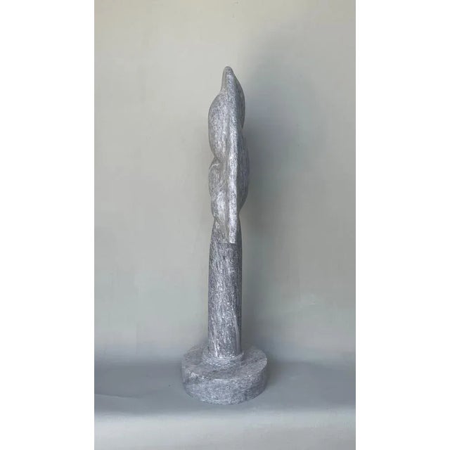 Contemporary Heraldic Form Marble Sculpture by Tom Von Kaenel For Sale - Image 3 of 6