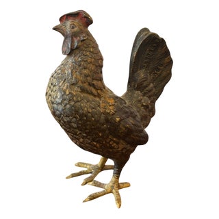 Viennese Bronze Animal Figure Rooster For Sale