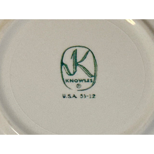 Blue and Yellow Antique Wall Plate Decor - Set of 9 For Sale - Image 13 of 16