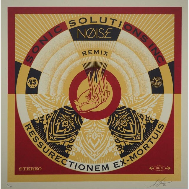 Shepard Fairey, Noise Remix, Screenprint For Sale - Image 5 of 5