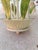 Green Hollywood Regency Tole 6 Light Palm Leaf Crystal Chandelier For Sale - Image 8 of 11