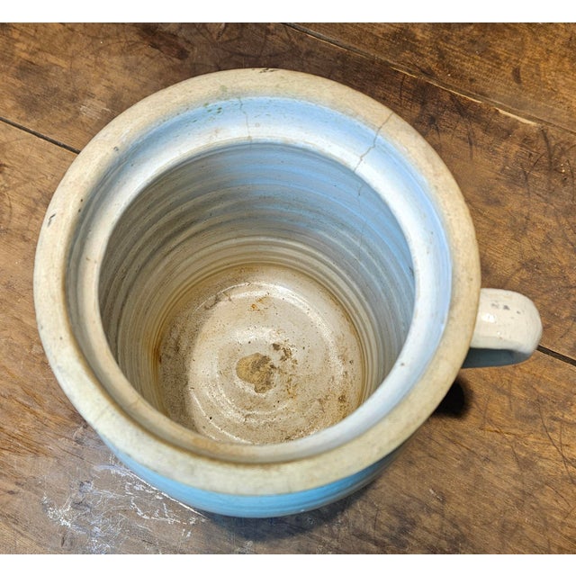Off-white French Stoneware Crock For Sale - Image 8 of 11
