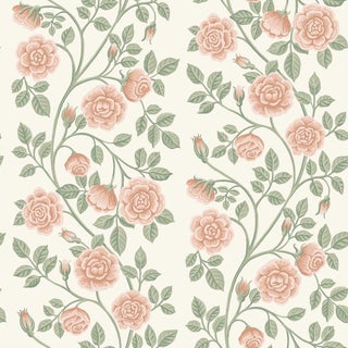 Boråstapeter Elsa Wallcovering In Rose For Sale