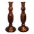 Vintage MCM Murano Style Gold Brown 13” Bud Vases-Set of 2 For Sale
