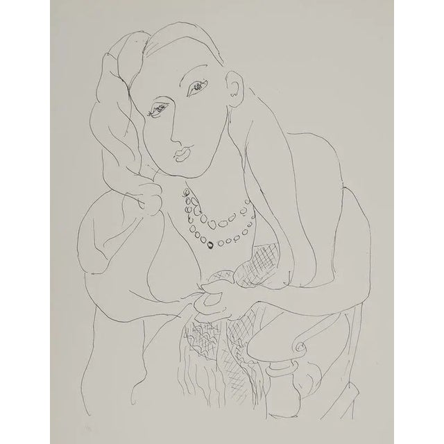 Henri Matisse, Woman with a Pearl Necklace, Lithograph For Sale - Image 3 of 6