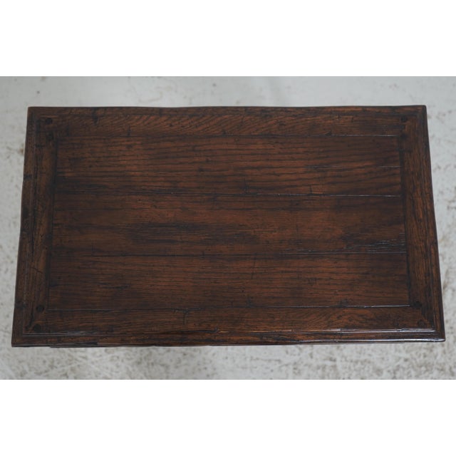 1990s Guy Chaddock Jacobean Distressed Oak Nesting Tables For Sale - Image 5 of 17