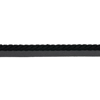 Schumacher Henley Cotton Cord Trim In Black For Sale