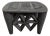 Vintage Grey Nupe Tribal Stool / Side Table For Sale