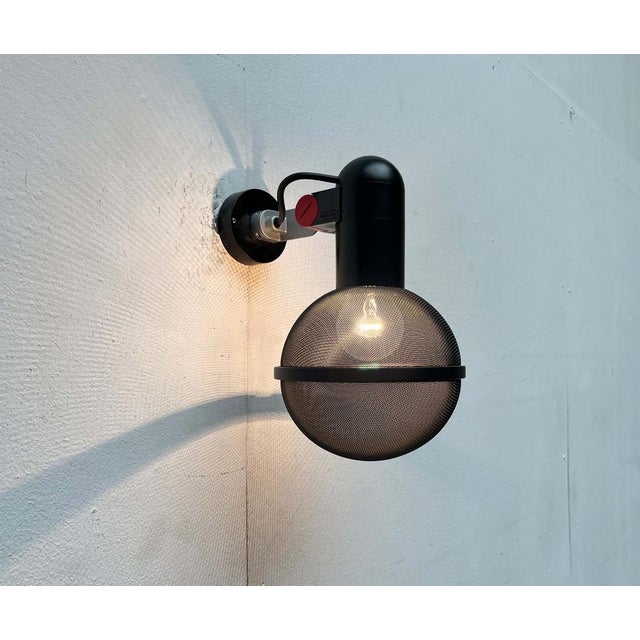 Metal German Postmodern Mesh Wall or Ceiling Lamp by Roger Tallon for Erco, 1970s For Sale - Image 7 of 18