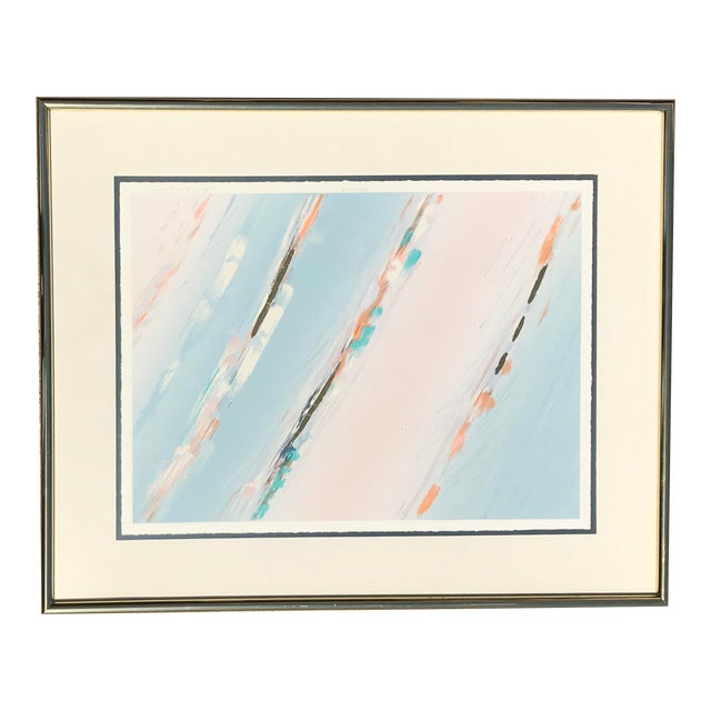 1980s Dena Montgomery Mixed Media Print For Sale