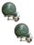 Green Ballotton Murano Glass Wall Sconces by Simoeng, Set of 2 For Sale