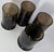 Glass Vintage Deepest Mocha Swerve Tumblers- Set of Four For Sale - Image 7 of 9