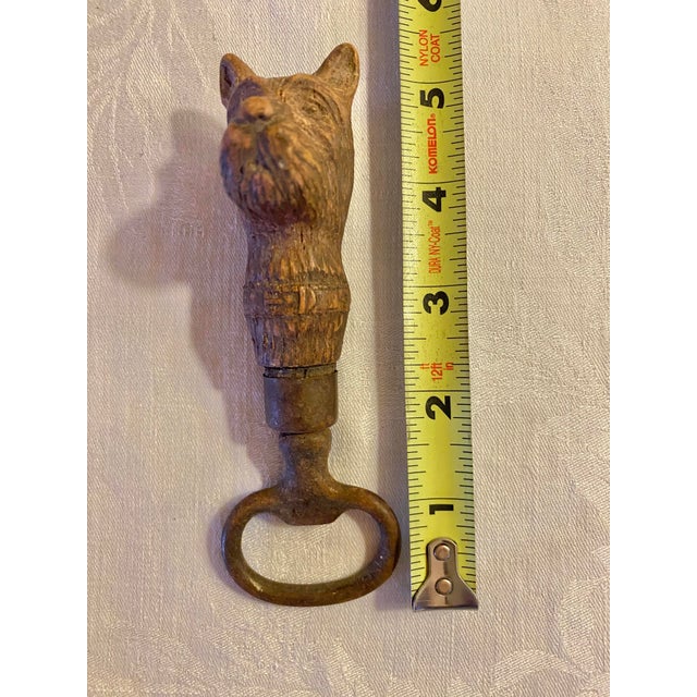 Vintage Syroco Wood Resin Scottish Terrier Head Figural Bottle Opener For Sale - Image 10 of 10