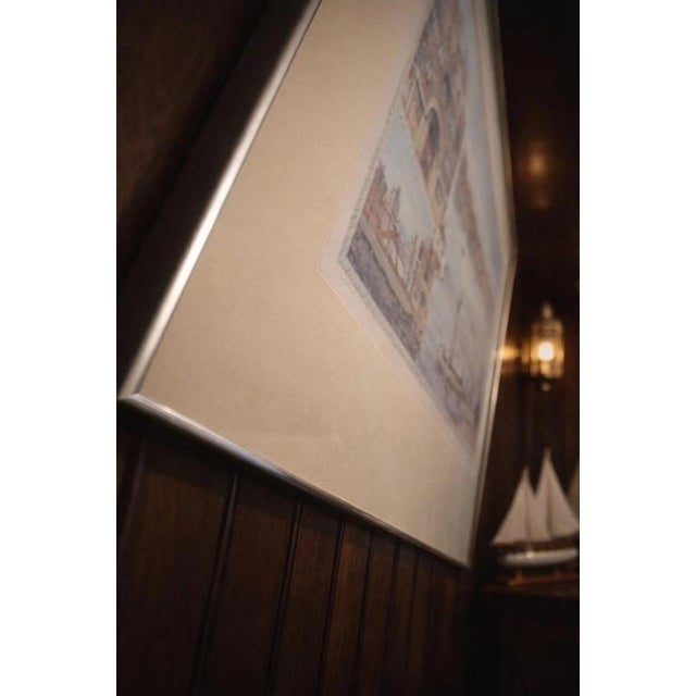 Newlands Quay II Signed Limited Edition Docklands Print, 24/100 For Sale - Image 3 of 6