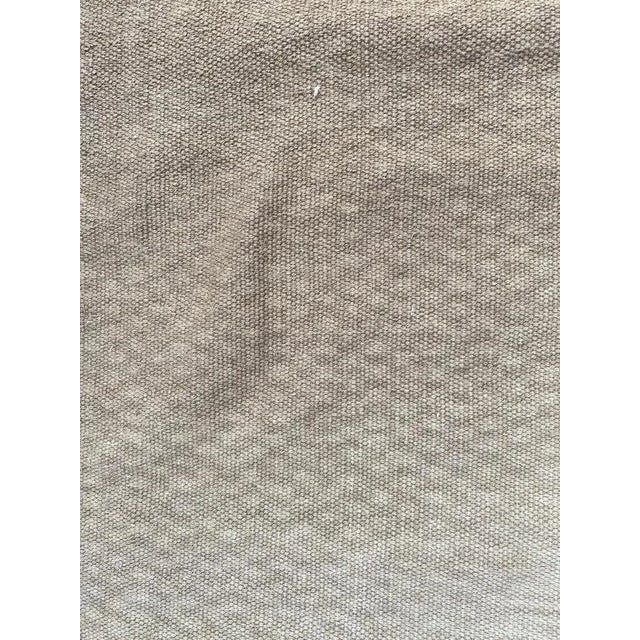 Vintage Indian Modern Khaki Color Flat Rug For Sale - Image 10 of 18