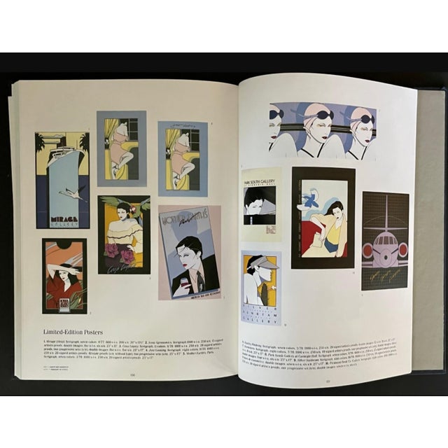 Patrick Nagel 1985 "The Art of Patrick Nagel" First Edition Book in Slipcase With Lithograph For Sale - Image 4 of 8