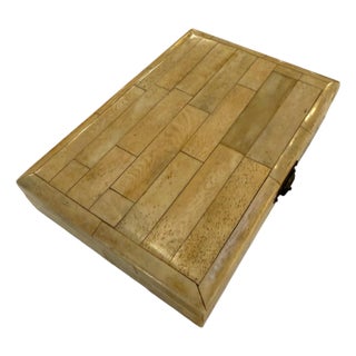 Decorative Box With Black Velvet Interior, 1970s For Sale