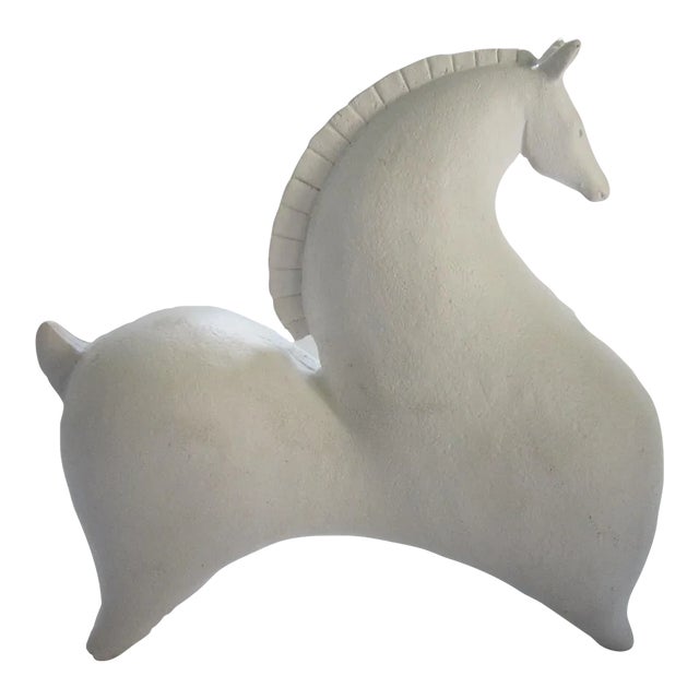Mid C Bitossi Style Ceramic Horse Figure For Sale
