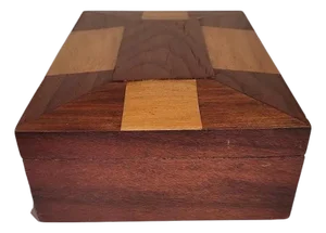 19th C Inlaid Wood Jewelry Box