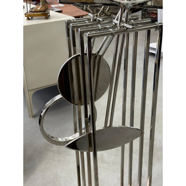 Art Deco Large Bruce Stillman Steel 1981 Kinetic Sculpture For Sale - Image 3 of 12