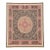 Brown Pink Cotton Suzani Wall Hanging With Medallion For Sale