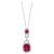 3.5 Carat Natural Burma Ruby and Diamond Pendant or Necklace in 18 Karat Gold For Sale - Image 15 of 18